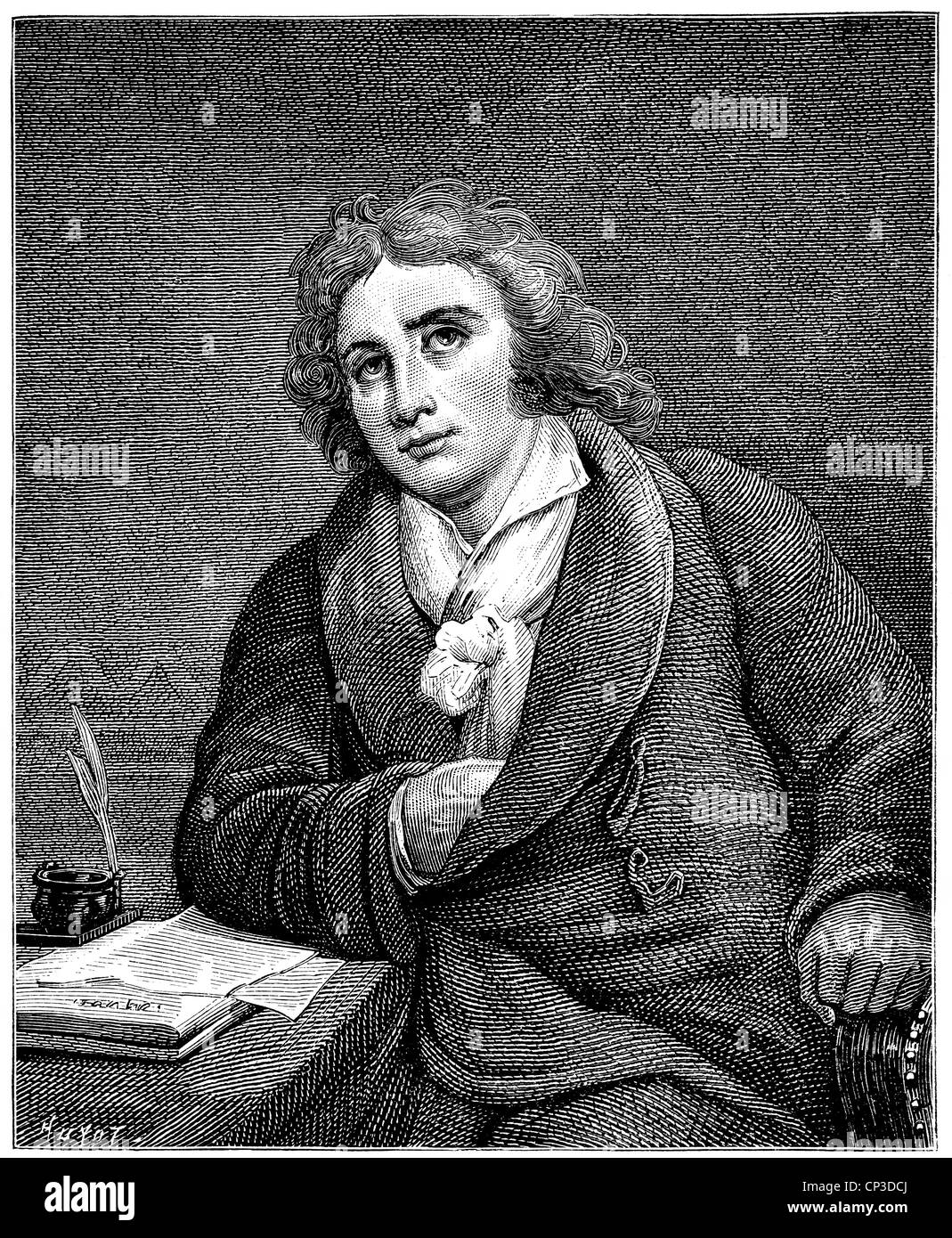 Marie-Joseph Blaise de Chénier, 1764-1811, ein französischer Schriftsteller und Dramatiker der französischen Revolution, Historische Druck aus Dem 1 Stockfoto