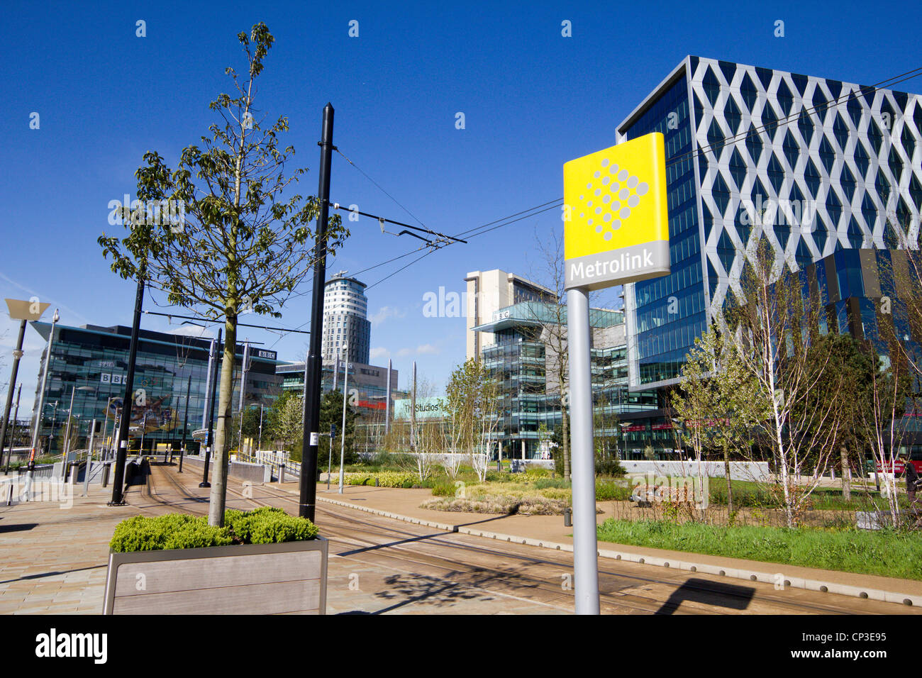 Media City UK Salford Quays an den Ufern des Manchester Ship Canal in der Nähe von Manchester Midlands England uk gb Stockfoto