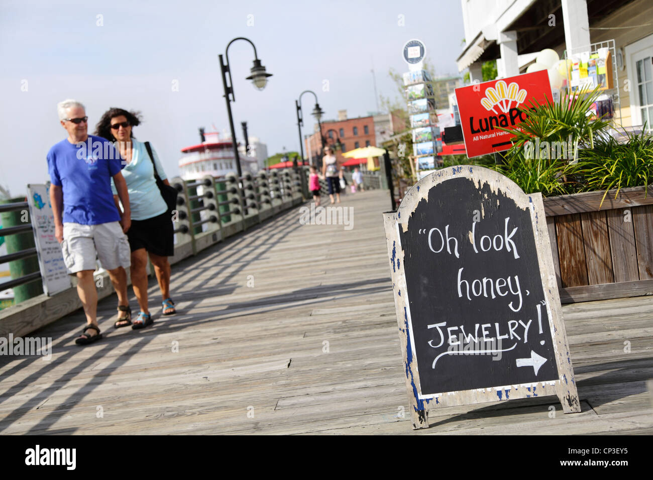 Riverwalk, Wilmington, North Carolina, USA Stockfoto
