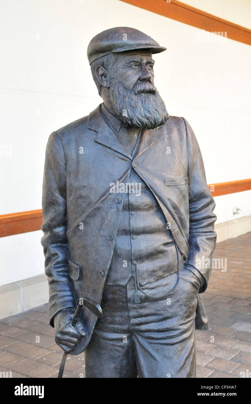 Statue des "alten" Tom Morris angezeigt bei der World Golf Hall Of Fame, St. Augustine, Florida Stockfoto