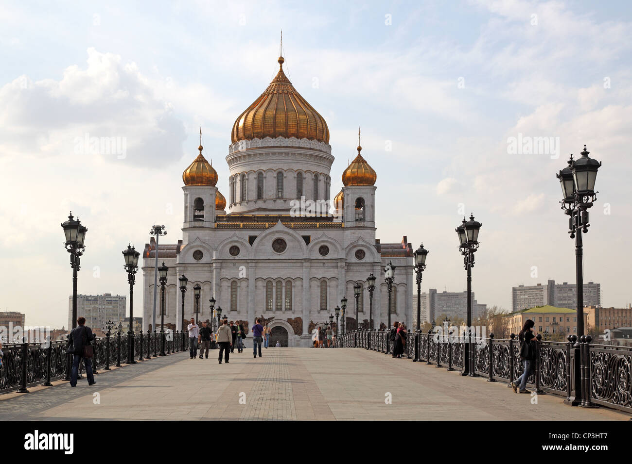 Moskauer Christus der Erlöser-Kirche Stockfoto