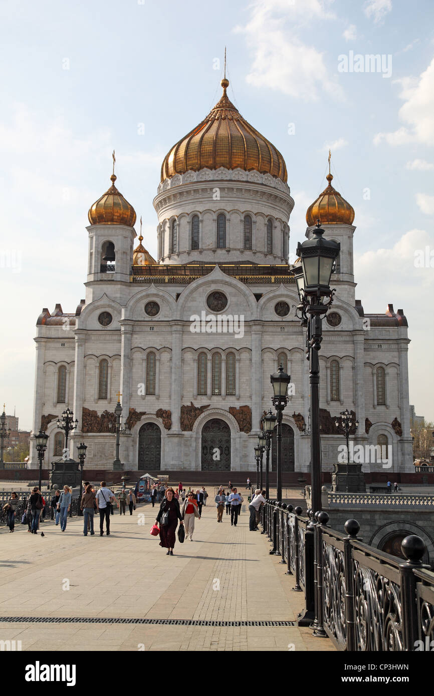 Moskauer Christus der Erlöser-Kirche Stockfoto