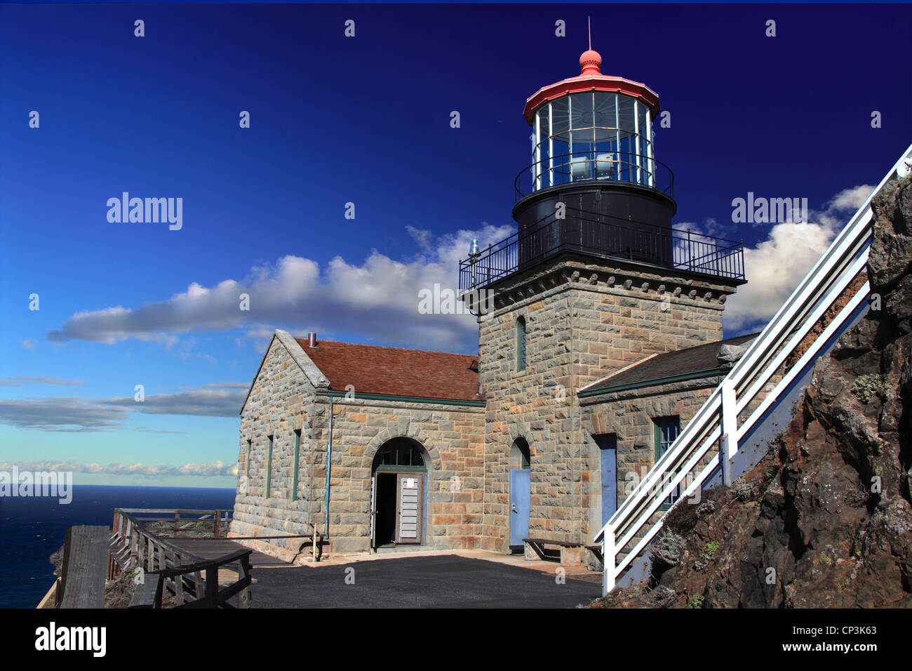 Foto von PT. Sur Leuchtturm, Big Sur, Kalifornien, USA Stockfoto