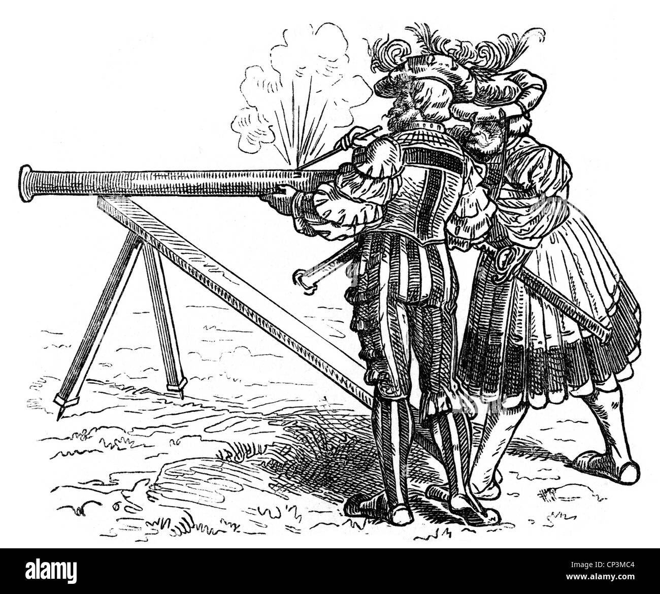 Militär, Lansquenet, zwei Lansquenet mit einer Handkanone, Ende 15. Jahrhundert, Holzstich, 19. Jahrhundert, Feuerwaffe, Feuerwaffe, Schusswaffen, Feuerwaffe, Feuerwaffe, Feuerwaffen, Waffen, Waffen, Waffen, Waffen, Waffen, Waffen, Waffe, Waffe, Soldaten, Soldat, Söldner, Söldner, Burgunder Berg, Artillerie, Deutschland, Technik, Technologie, Technologien, Technik, historisch, Mittelalter, Menschen, zusätzliche-Rechte-Clearences-nicht verfügbar Stockfoto