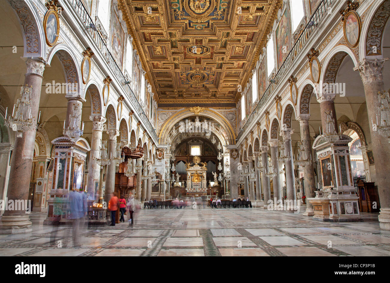 Rom - Interieur der Kirche Santa Maria Aracoeli Stockfoto
