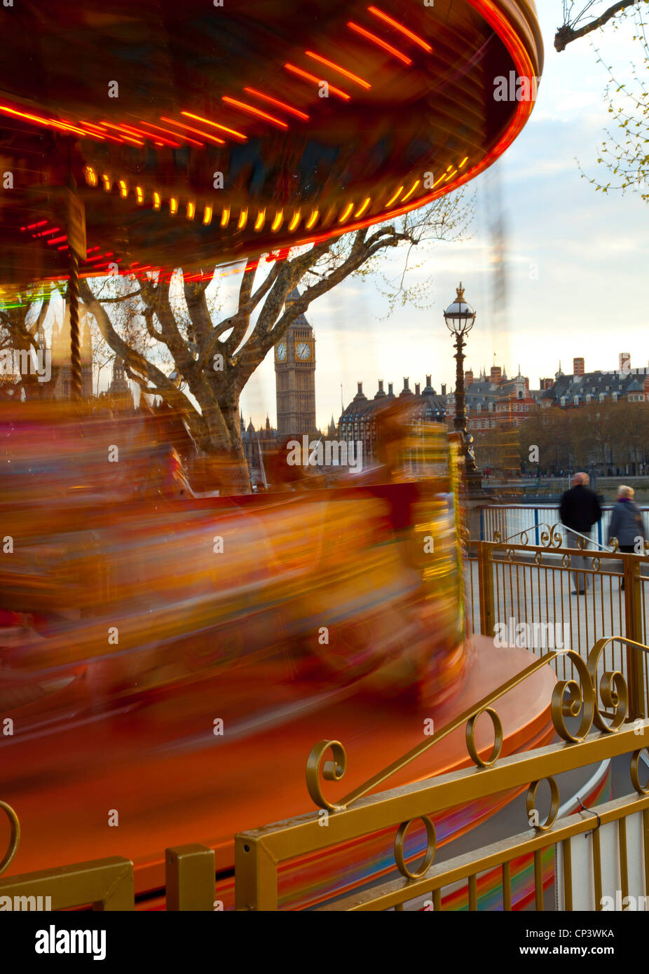 Karussell auf der South Bank, London Stockfoto