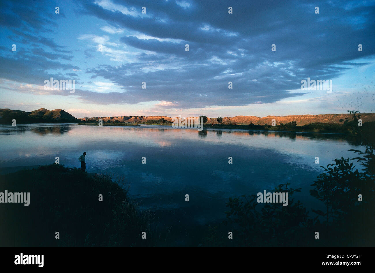 Vereinigte Staaten von Amerika - Montana - Charlie Russell Land, Missouri River Stockfoto