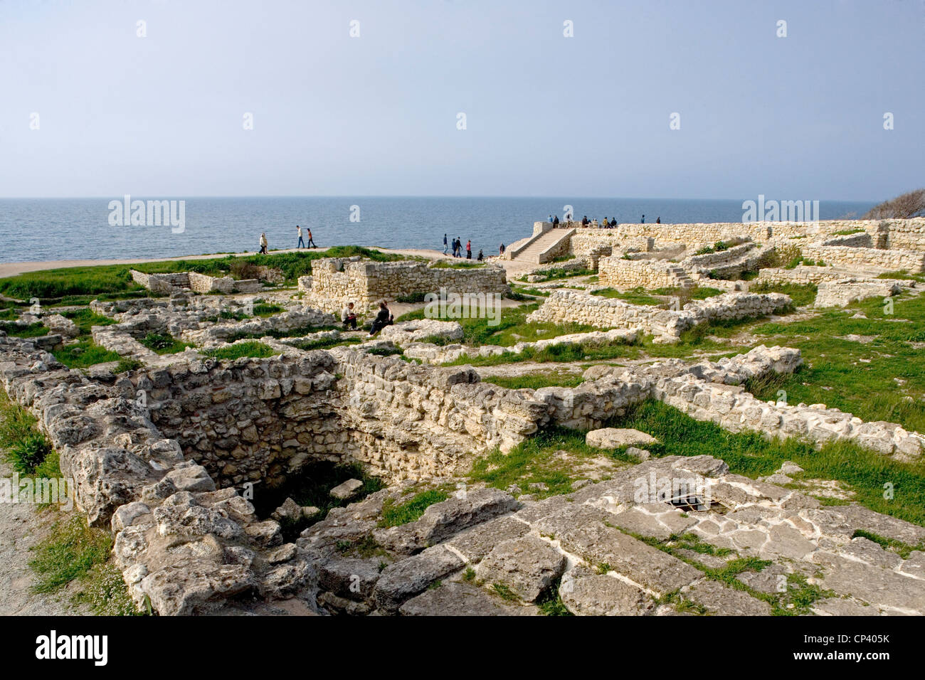 Ukraine - Krim - Sewastopol. Die archäologische Stätte von Kherson (6. Jh. v. Chr.) Stockfoto