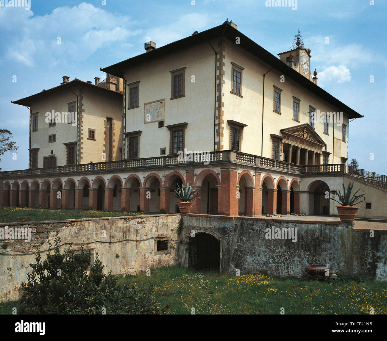 Tuscany Villa Poggio A Caiano Stockfoto