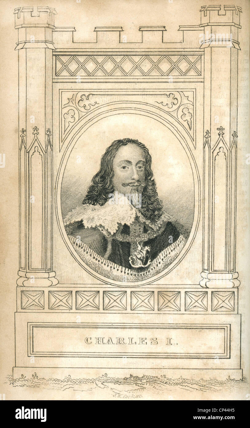 Porträt von König Karl i. von England Stockfoto