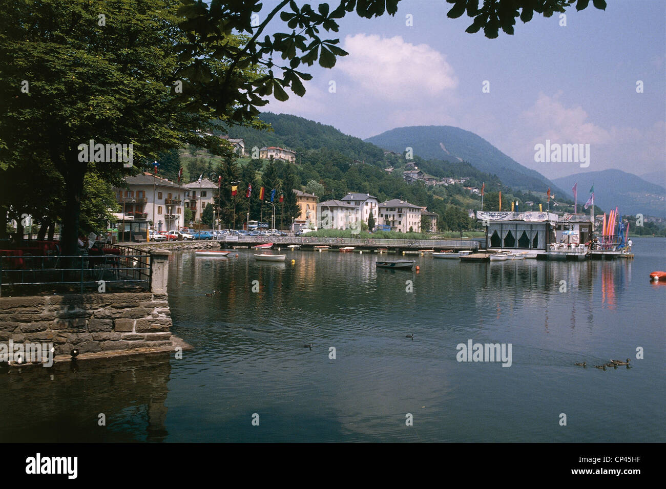 Trentino-Alto Adige - Baselga Di Pine "(Tn). Lake Serraia. Stockfoto