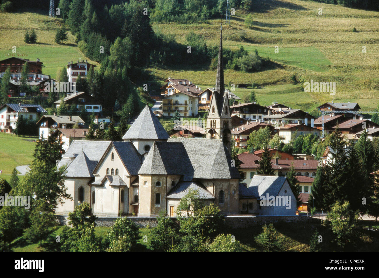 Trentino-Tal Fassa Moena Stockfoto