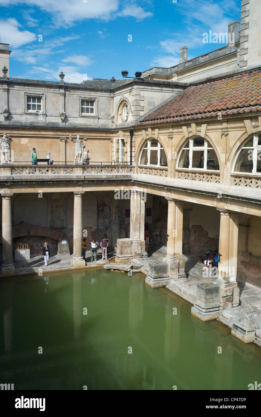 Das große Bad, römische Bäder, Bath, Großbritannien Stockfoto