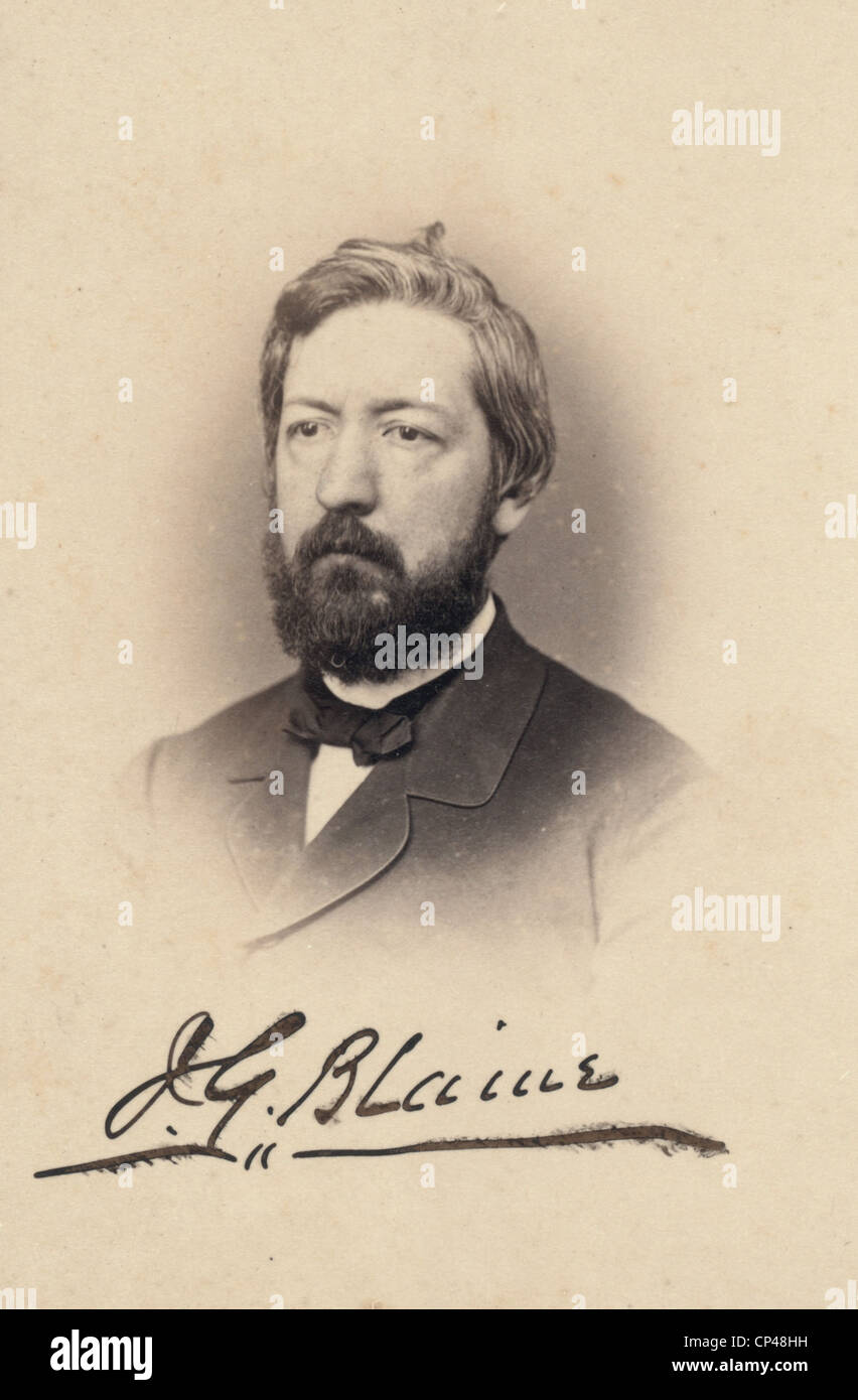 James G. Blaine der 1860er Jahre Stockfoto