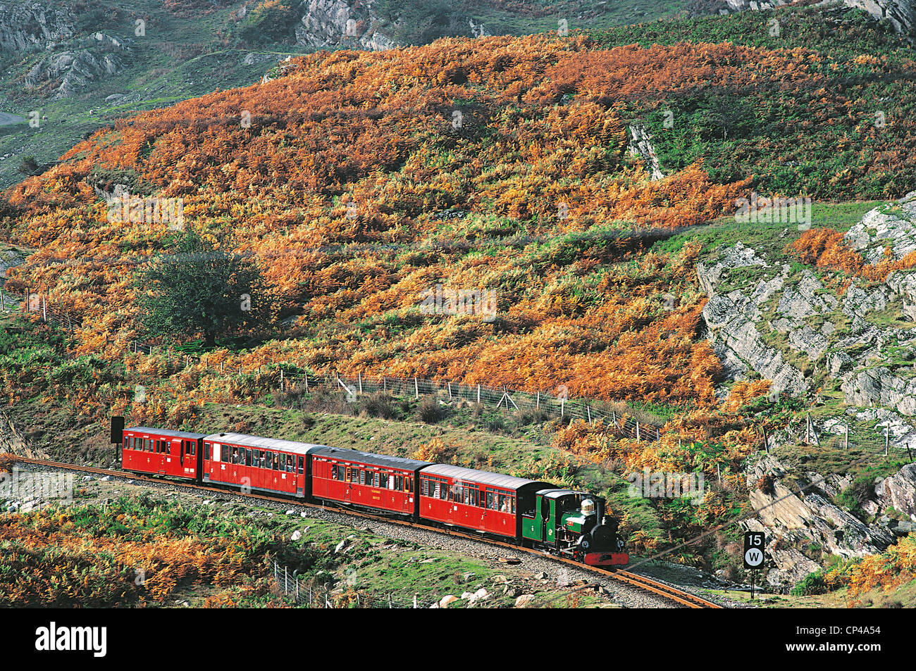 Eisenbahnen, Vereinigtes Königreich des 20. Jahrhunderts - am Stadtrand von wieder Eisenbahn, Wales. Stockfoto