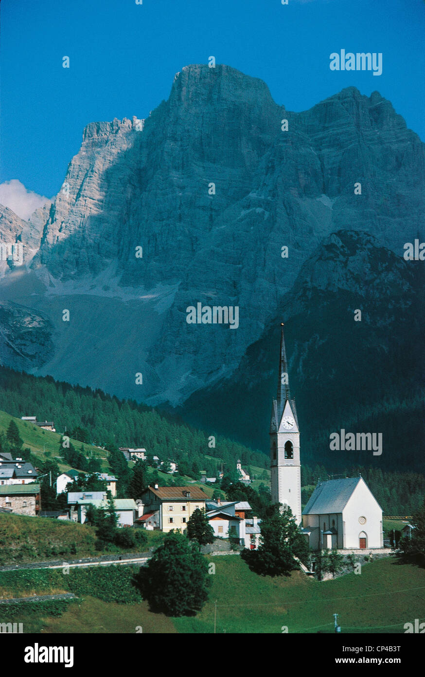 Selva Di Veneto Monte Pelmo Cadore Hintergrund Stockfoto