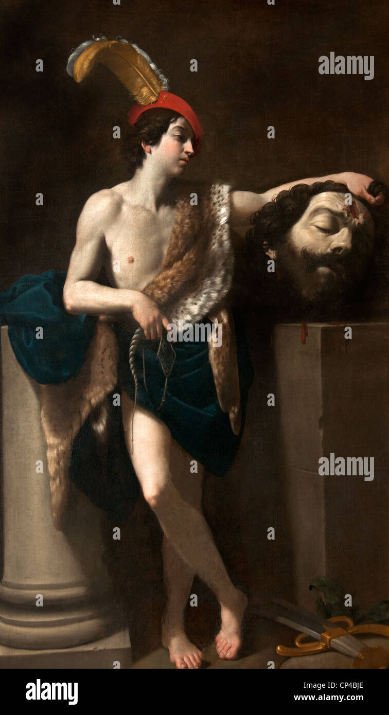 David mit dem Kopf von Goliath 1604 von Guido RENI 1575 – 1642 Stockfoto