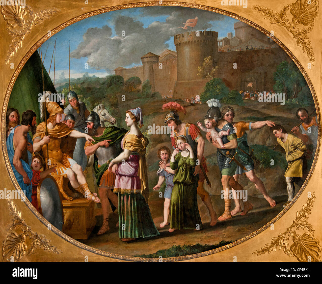 Timocles Gefangenschaft gebracht bevor Alexander der große 1615 Domenico ZAMPIERI - DOMENICHINO 1581-1641 Italien Italienisch Stockfoto