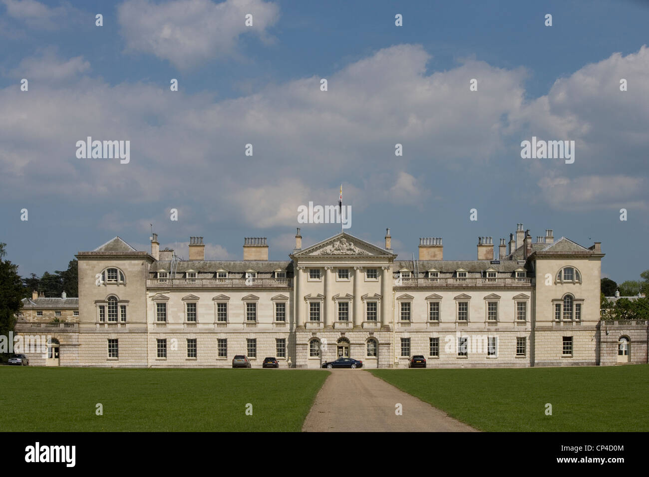 Vereinigtes Königreich England Bedfordshire Woburn. Woburn Abtei, im palladianischen Stil, weitgehend wieder aufgebaut von Architekt Henry Flitcroft in Stockfoto