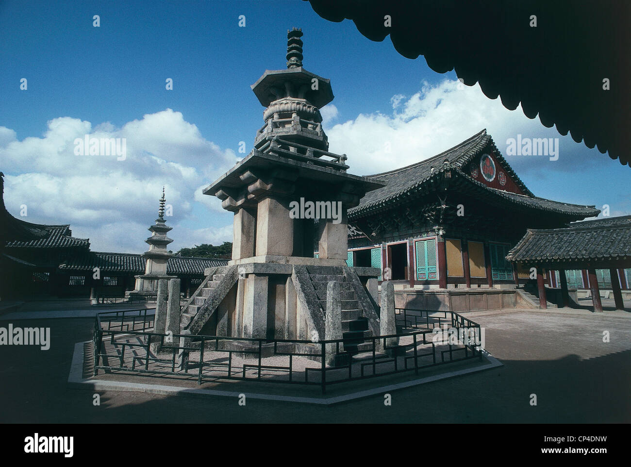 Südkorea - Kyongju - Pulguk-sa Tempel oder Bulguksa (Weltkulturerbe der UNESCO, 1995) Stockfoto