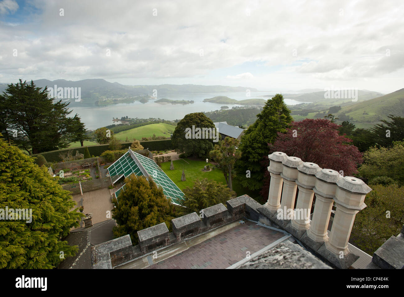 Larnachs Burg, Dunedin, Otago Peninsula, Südinsel, Neuseeland Stockfoto