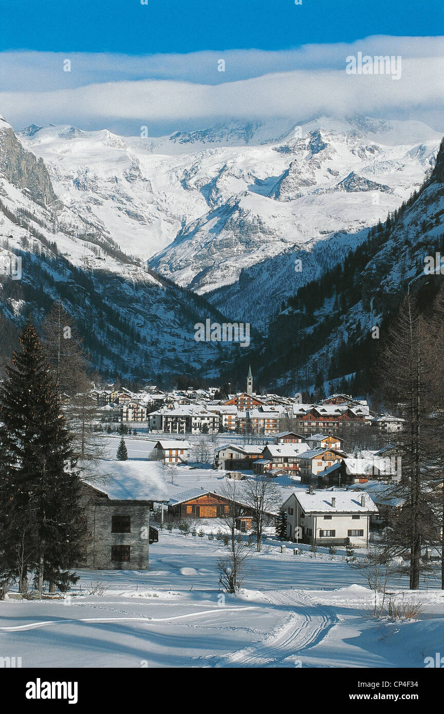 Valle d ' Aosta Gressoney Saint Jean Stockfoto