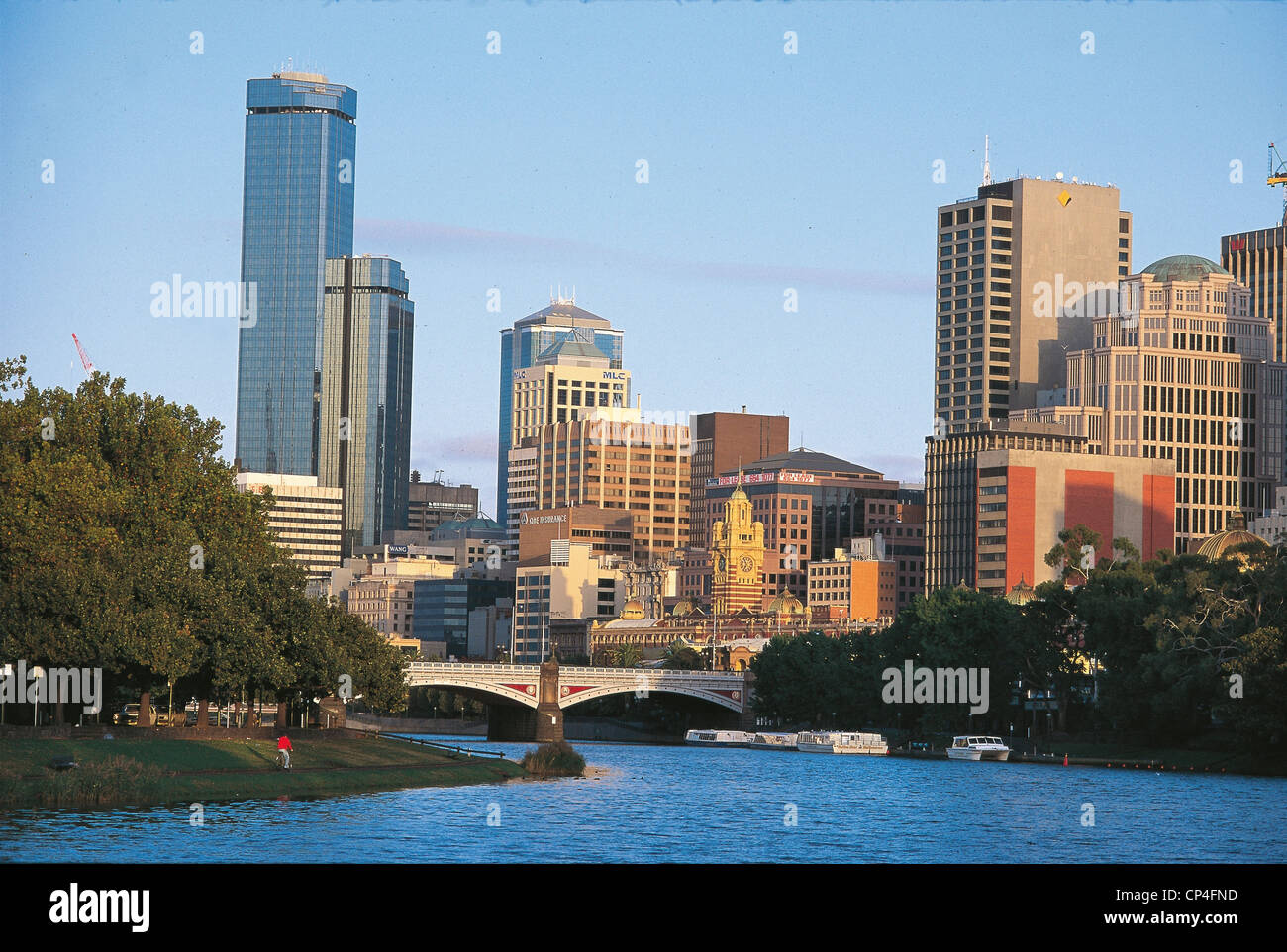 Yarra River Melbourne Victoria Australien Stockfoto
