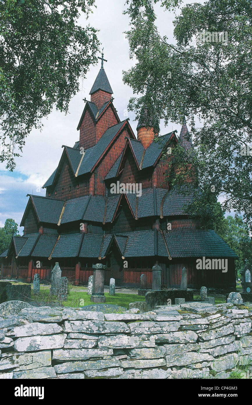 Norwegen-TELEMARK Tveitanbakkane Daube Stockfoto