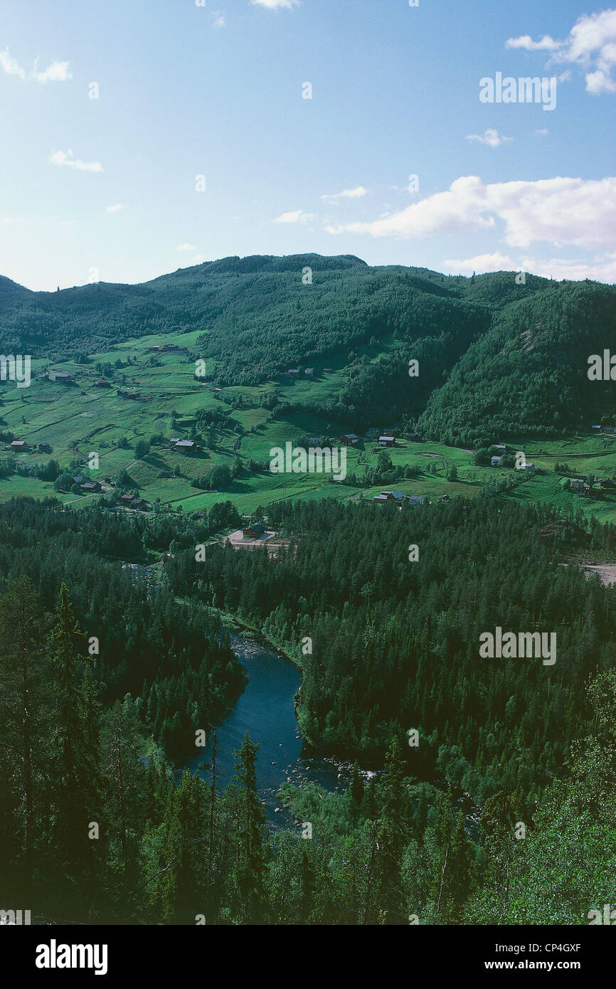 Norwegen - Telemark. Landschaft Stockfoto