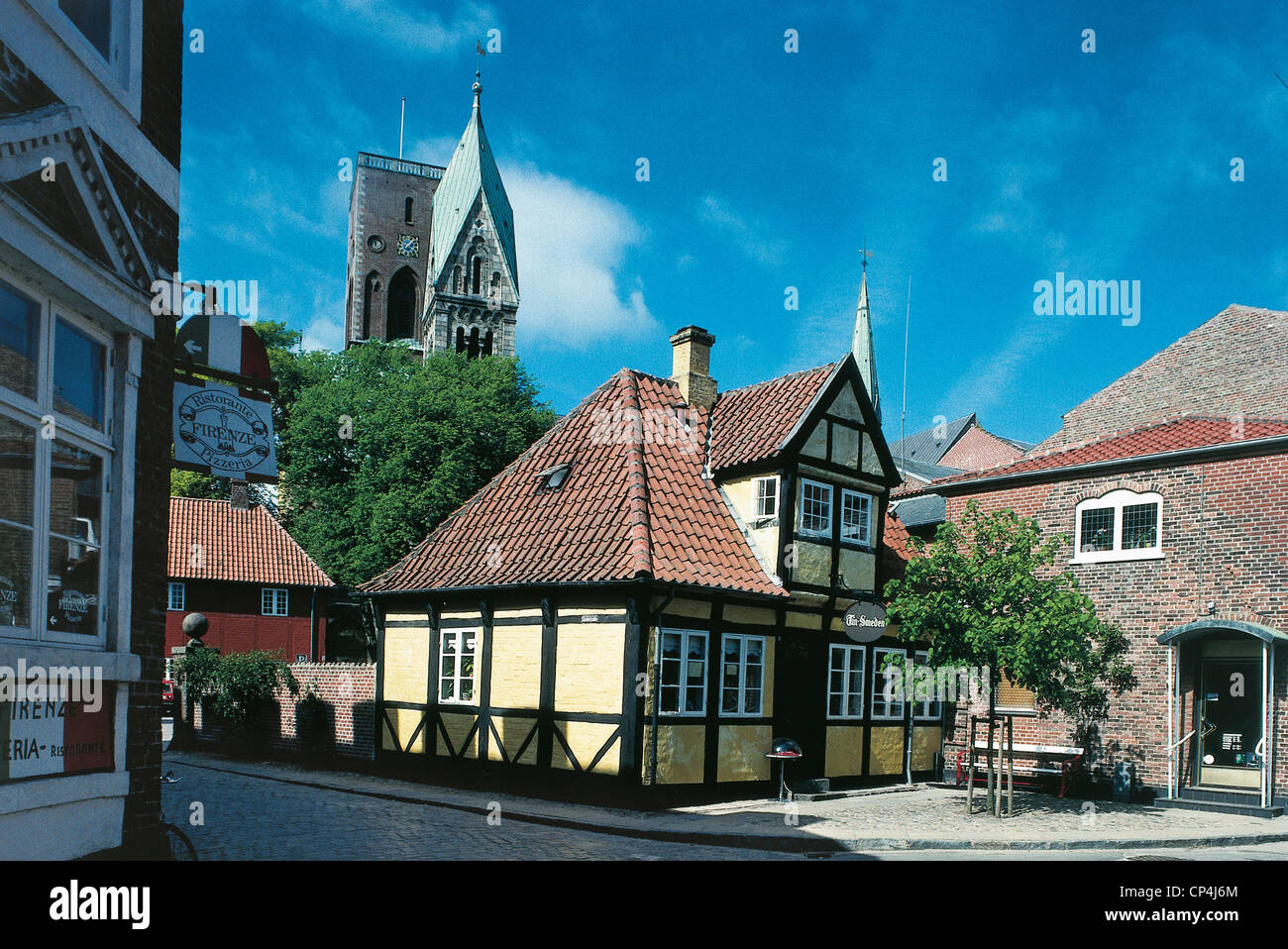 Dänemark - Jütland (Jylland) - Ribe, der Innenstadt ". Stockfoto