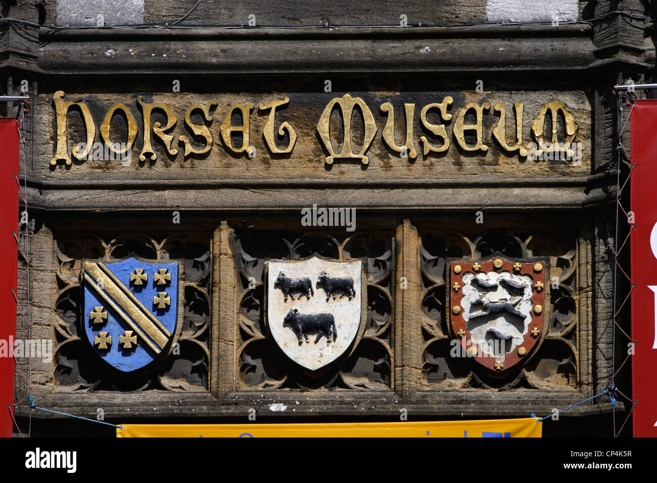 United Kingdom - England - Dorset - Dorchester. Ensign Dorset County Museum. Stockfoto