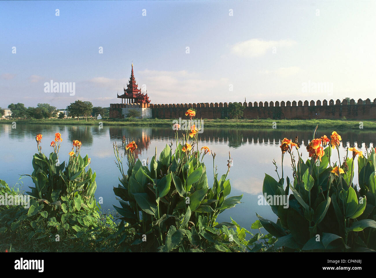 Myanmar (Birma) - Mandalay. Der königliche Palast. Stockfoto