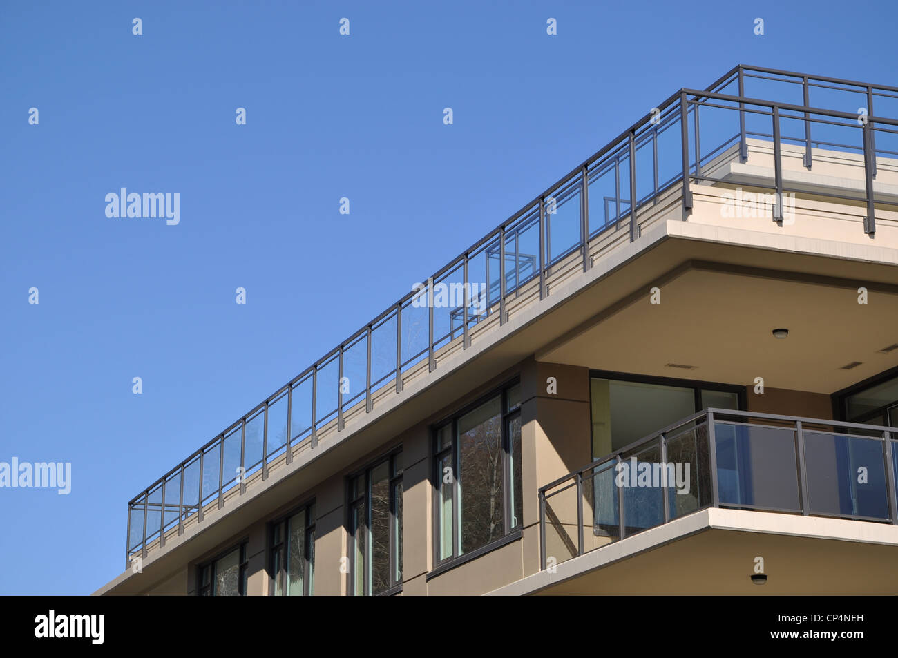 Detail der Hochhaus in Coquitlam Stockfoto