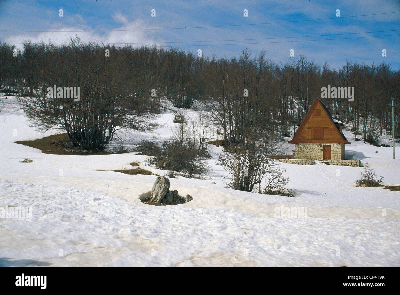 Abruzzen Prati di Tivo Landschaft WINTER Stockfoto