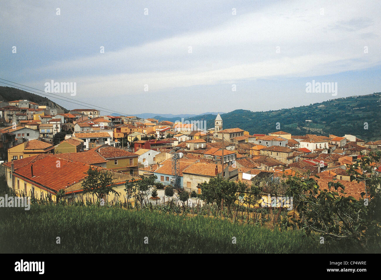 Basilikata San Costantino Albanese (Power): Panorama Stockfoto