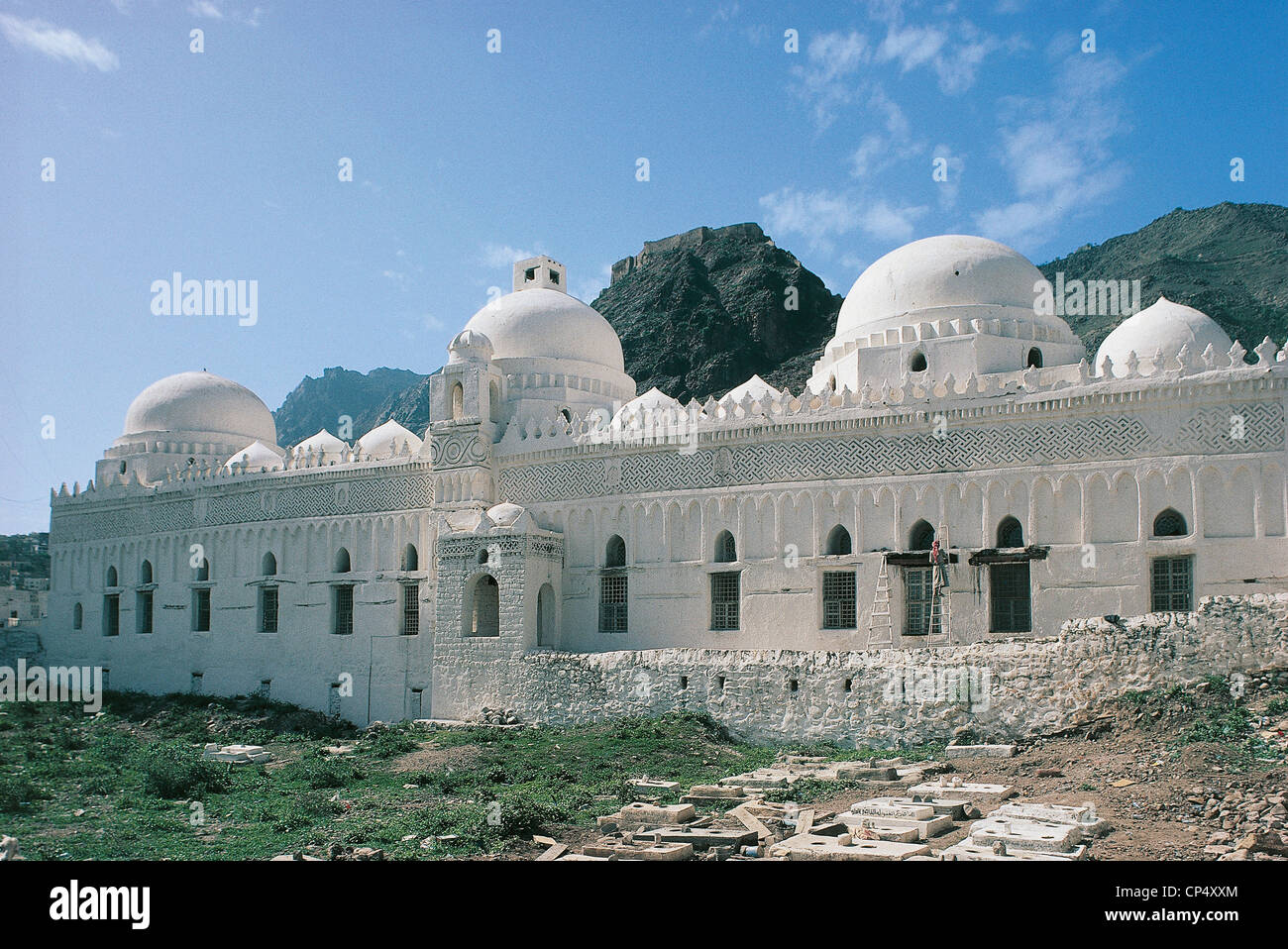 Jemen Moschee Taiz Ashrafiya Stockfoto