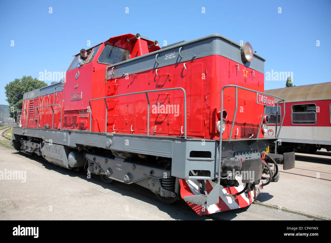 Historischer Zug zeigen. Bratislava. Slowakei. Stockfoto