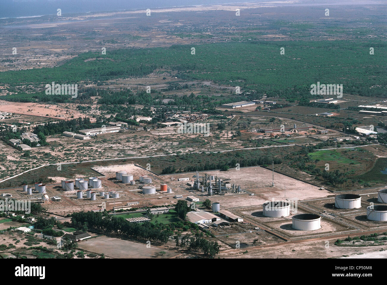 Senegal - größere Dakar - Raffinerien. Stockfoto