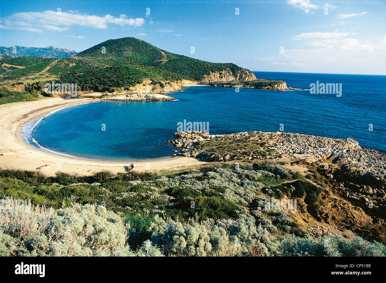 Sardegna Chia Domus De Maria Stockfoto