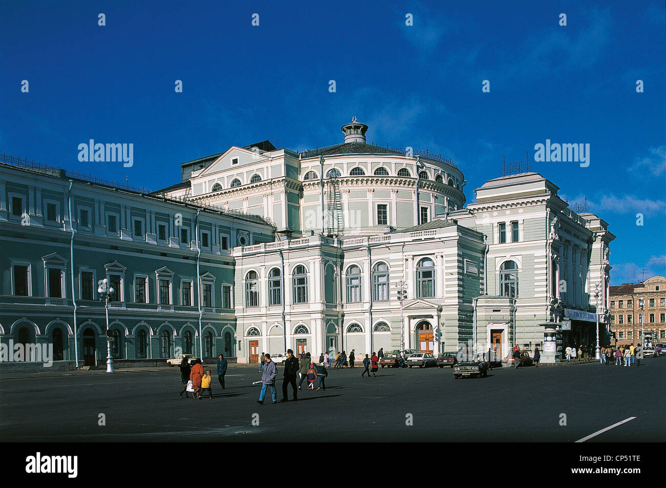 Sankt PETERSBURG, Russland Opern- und BALLETTTHEATER Marinskij (EX-Kirow) Stockfoto