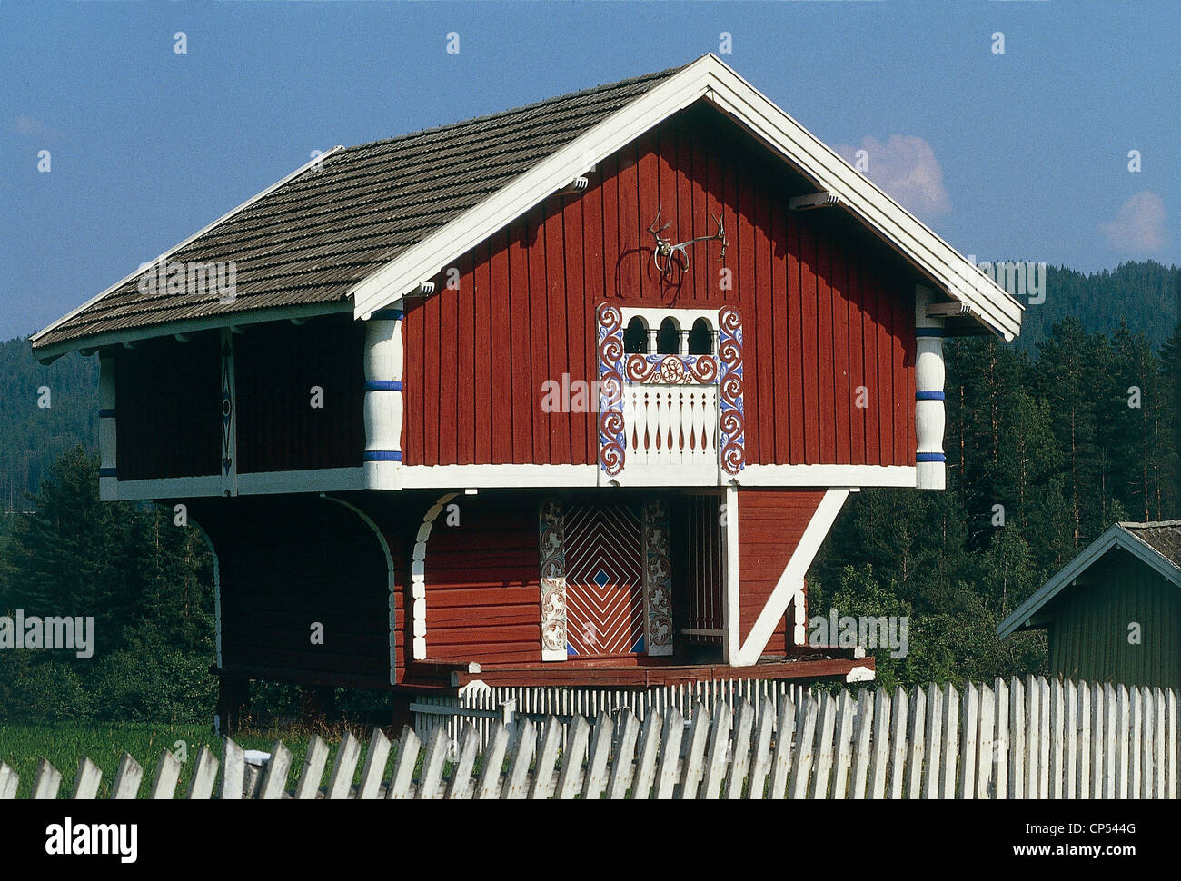 Norwegen-Telemark-Farm Stockfoto