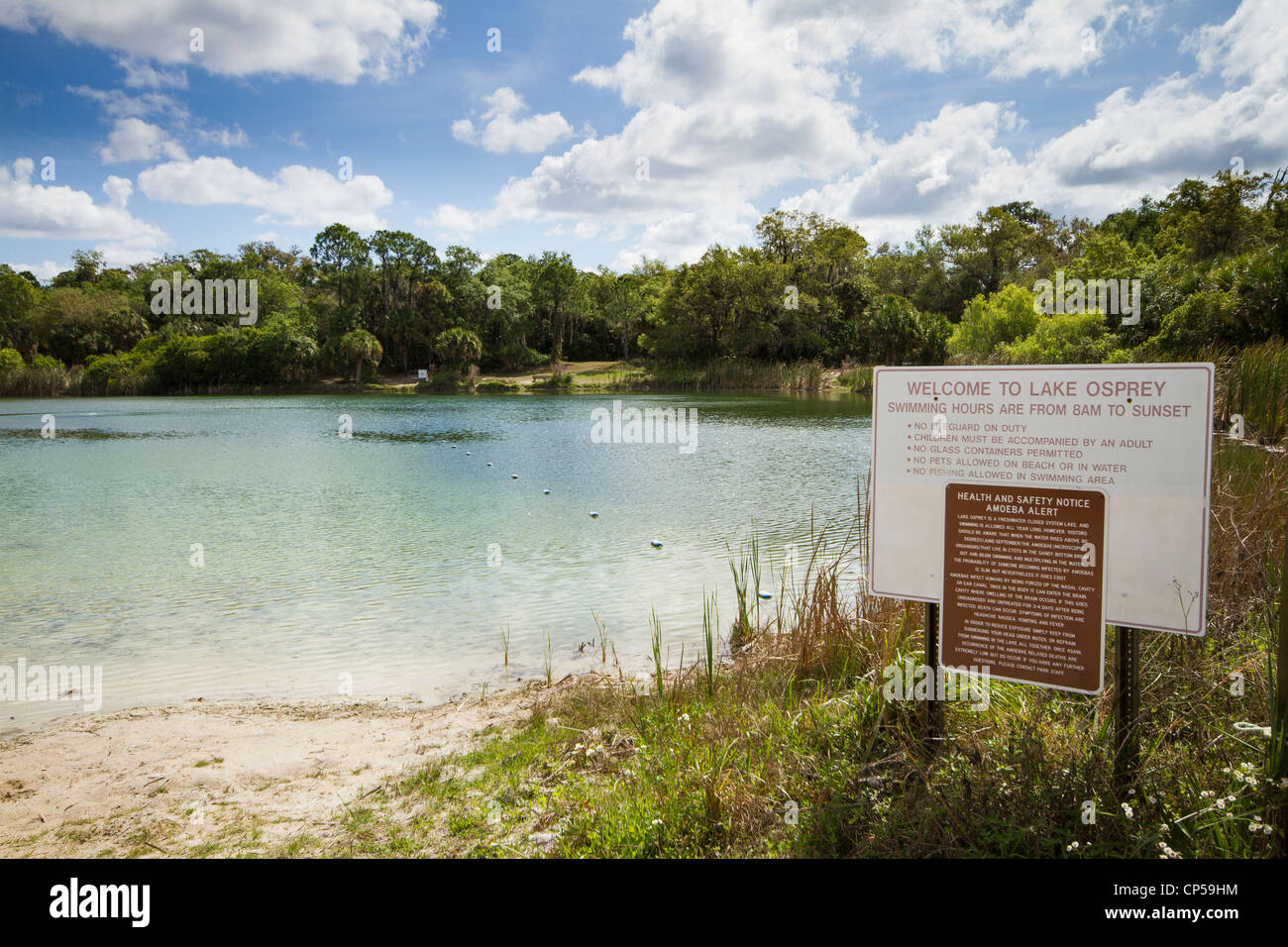 Oscar Scherer State Park - Osprey See - Florida Stockfoto