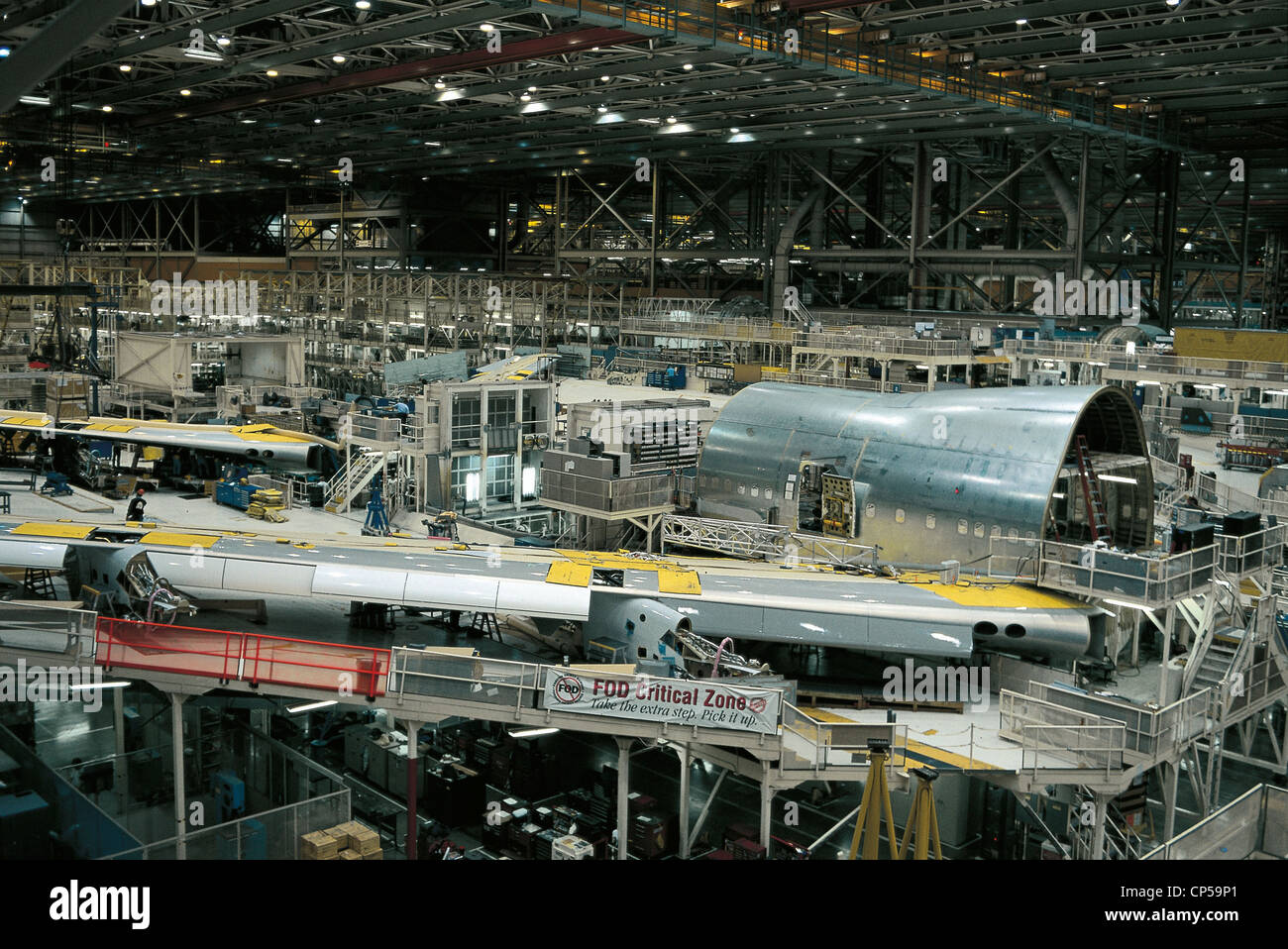 Vereinigten Staaten Washington Seattle-Everett Fabrik der Boeing 747 Stockfoto