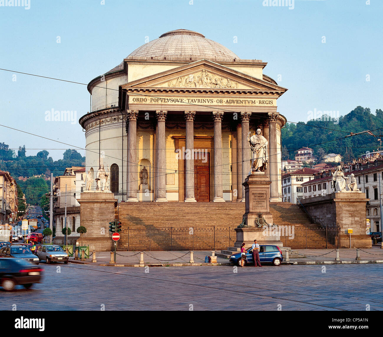 Turin-Piemont-Kirche der großen Mutter Gottes Stockfoto