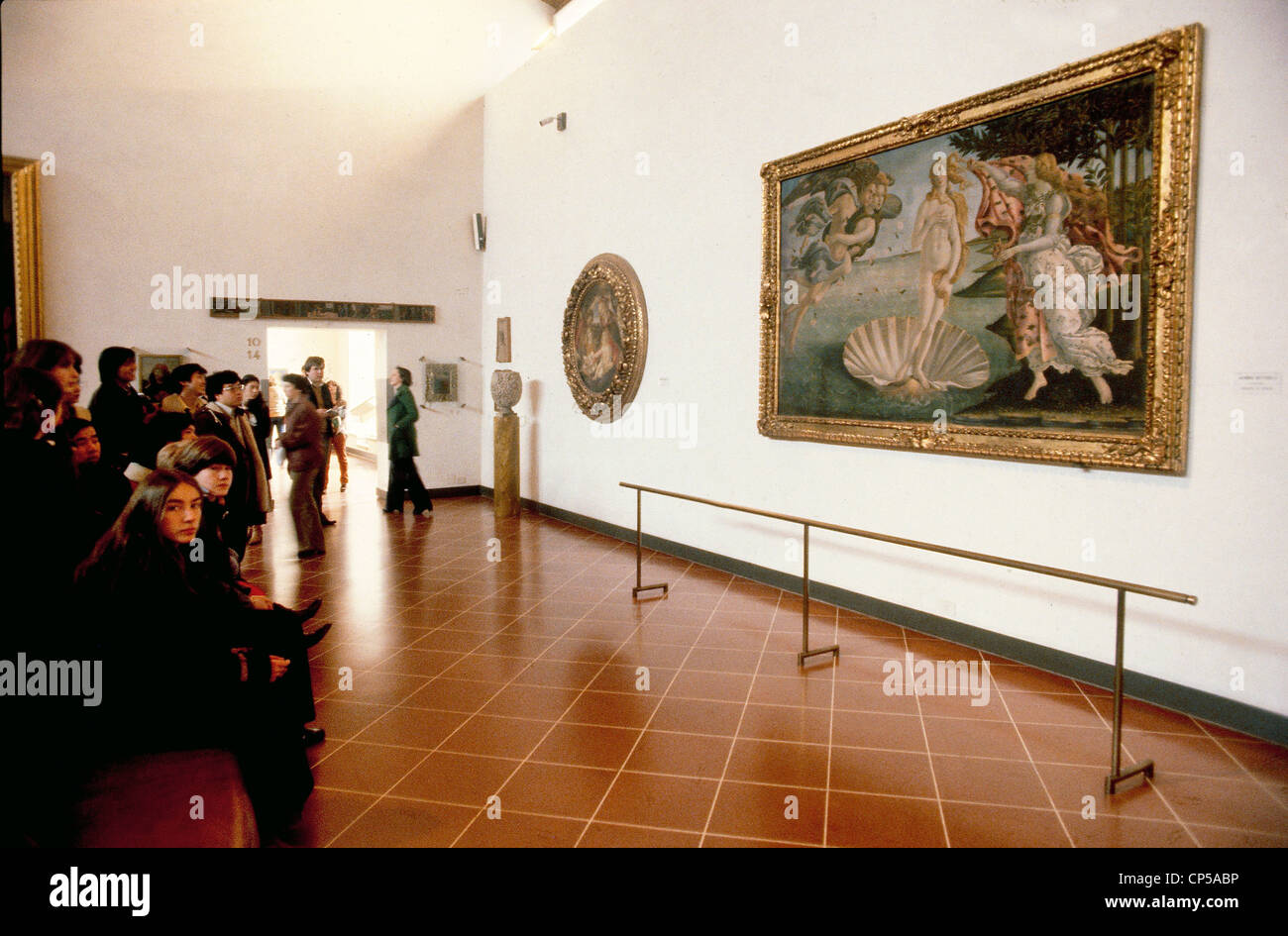 TUSCANY Florenz Uffizi Zimmer mit Geburt der VENUS Stockfoto