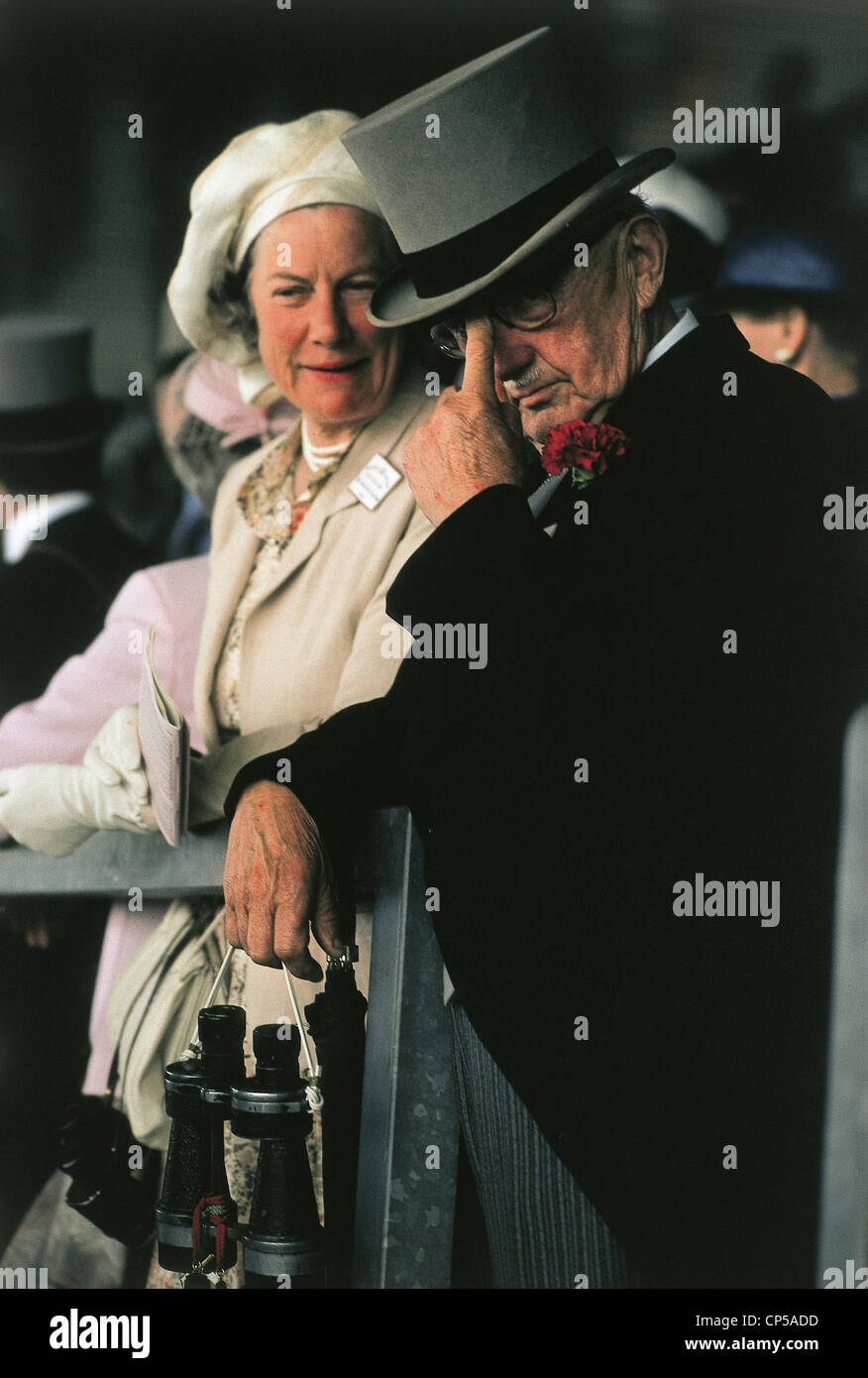 UK - Ascot-Rennen, Publikum. Stockfoto