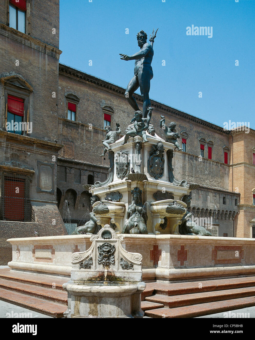 Emilia Romagna Bologna Brunnen von Neptun Stockfoto