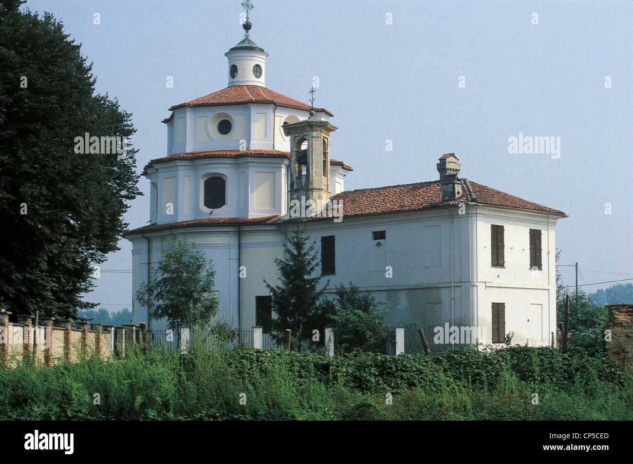 Piemont Carignano (Turin) Heiligtum der Kirche der Heimsuchung oder Vallinotto (Architekt Bernardo Antonio Vittone, 1738) Stockfoto