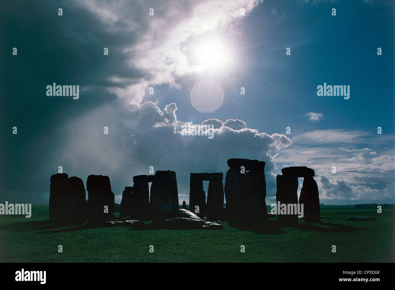 United Kingdom - England - Wiltshire - der Megalith-Denkmal Stonehenge (Weltkulturerbe der UNESCO, 1986). Stockfoto