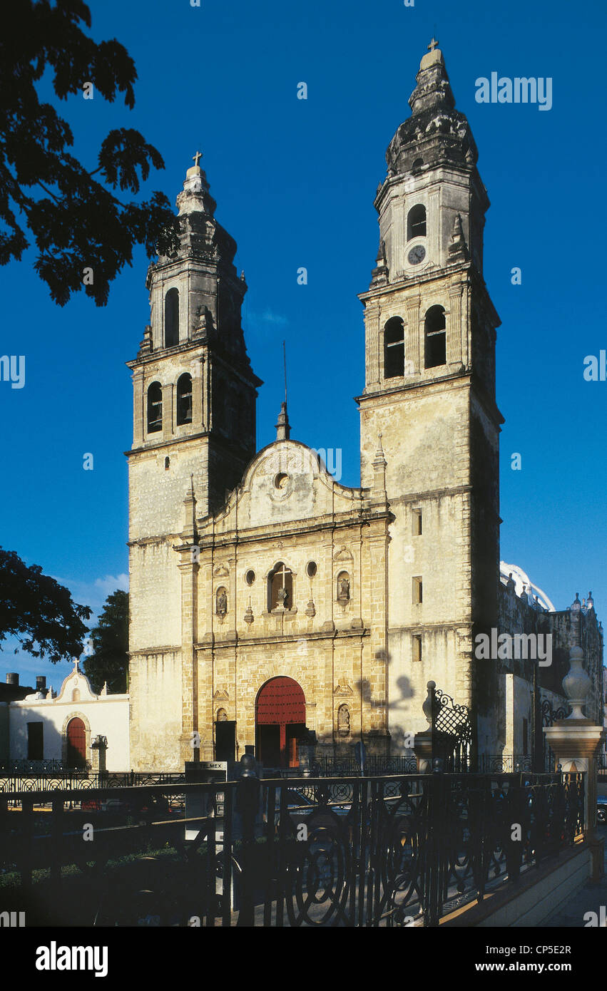 Mexiko - Campeche - Campeche. Die Kathedrale (Catedral De La Inmaculada Concepción). Stockfoto